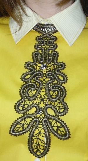 FSL Battenberg Lace Necktie