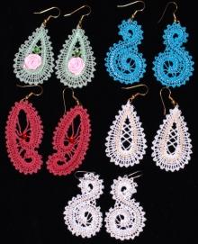 FSL Battenberg Earrings Lace Set