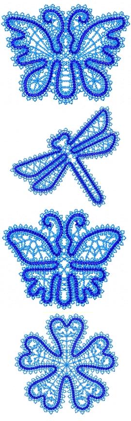 FSL Battenberg Lace Miniature Set