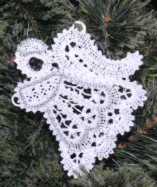 FSL Battenberg Lace Angel Ornament