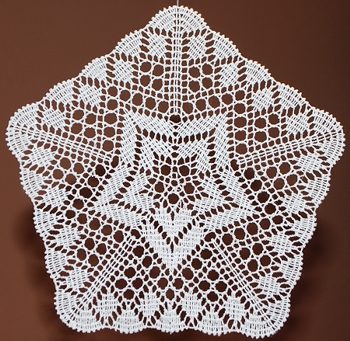 FSL Bobbin Lace Star Doily