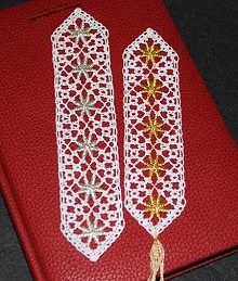 Freestanding Bobbin Lace Bookmark Set II