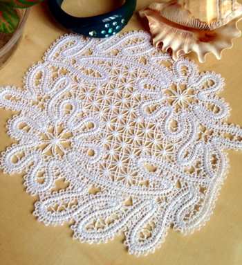 FSL Battenberg Primrose Lace Doily