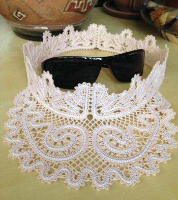 FSL Battenberg Lace Visor for 5" x 7" Hoop