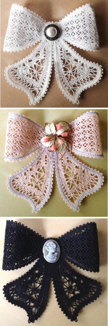 FSL Battenberg Lace Bow