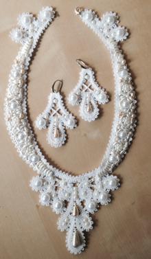 FSL Battenberg Regency Necklace and Earrings Set