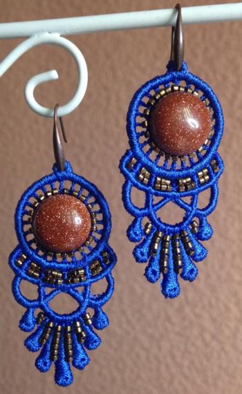 Freestanding Lace Dream Catcher Earrings