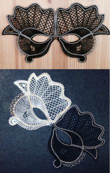 Lace mask machine embroidery designs