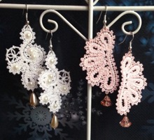 FSL Battenberg Lace Earring Set