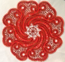 FSL Battenberg Swirl Doily