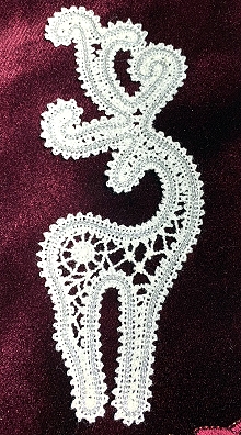 FSL Reindeer Ornament machine embroidery designs