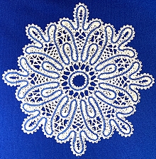 Freestanding Battenberg Lace Snowflake