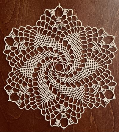 FSL Crochet Spiral Doily