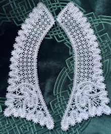 Freestanding Battenberg Lace Collar Machine Embroidery Designs