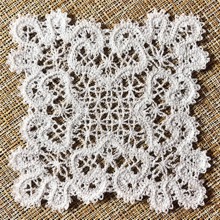 Freestanding Battenberg Lace Square Doily Freestanding Lace Machine Embroidery Design