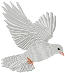 Flying Dove Machine Embroidery Design