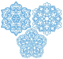 Snowflake Mandala Set