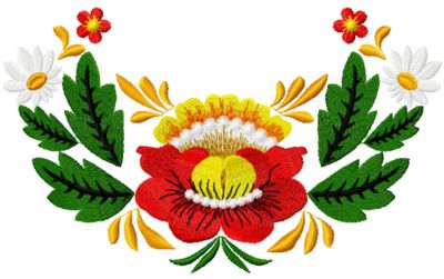 Folk Flower Motif