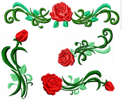 Rose Border Set