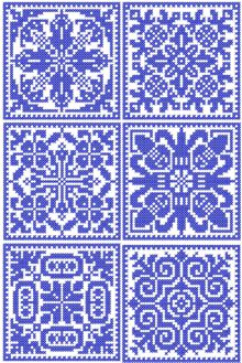 Folk Flower Decorative Block Set