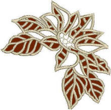 Poinsettia Lace Corner