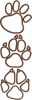 Animal Paw Applique Set