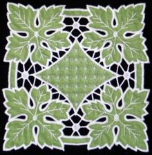 Cutwork Grape Leaves Doily