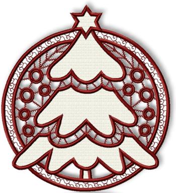 Cutwork Christmas Tree