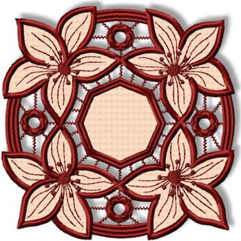 Cutwork Lace Lily Doily