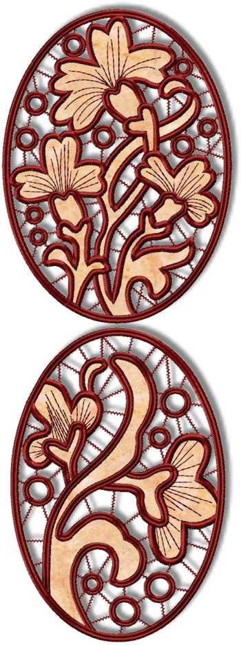 Cutwork Flower Medallions