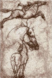 Leonardo. Study of Horses.