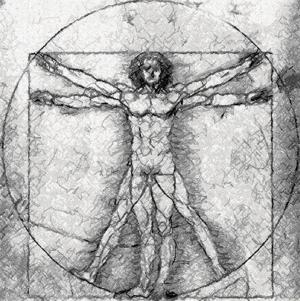 Leonardo. The Vitruvian Man.