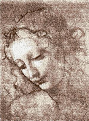 Leonardo. Head of Woman.