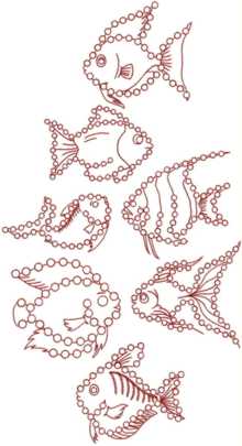 Tropical Fish Crystal Set