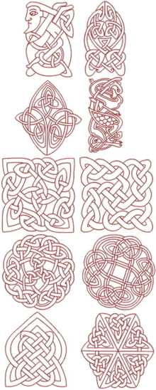 Celtic Redwork Set