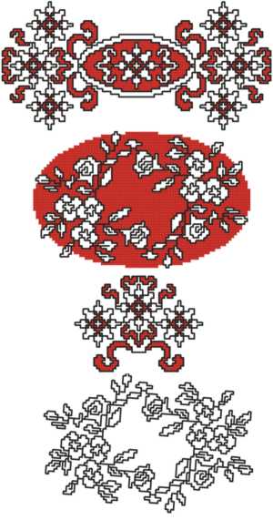 Winter Rose Motif Set