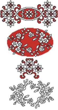 Winter Rose Motif Set