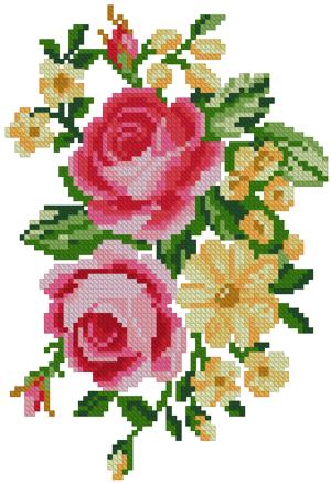 Free Hand Embroidery Pattern: Rose Border Гўв‚¬вЂњ Needle