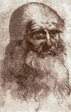 Leonardo da Vinci. Self-Portrait.