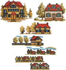 Autumn Village Set