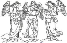 Three Angels by Perugino