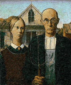 American Gothic by Grant Wood