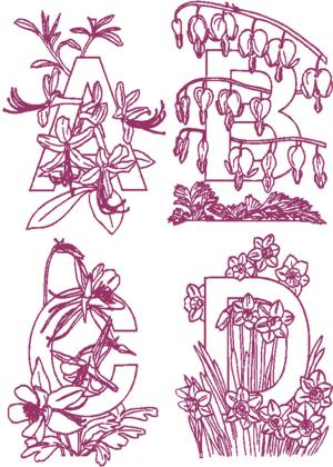 Flower Garden Alphabet