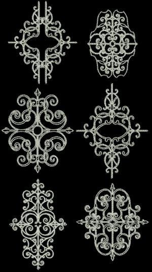 Elegant Scrollwork Embellishment Set II