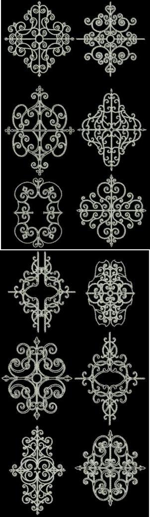 Elegant Scrollwork Embellishment Sets I and II