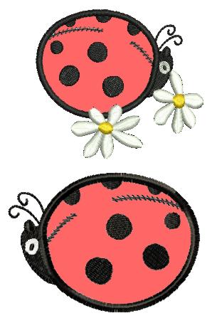 Ladybug Applique Set