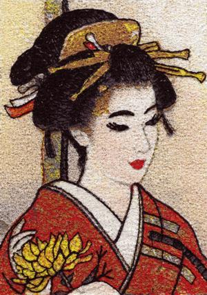 Geisha Series: Golden Chrysanthemum