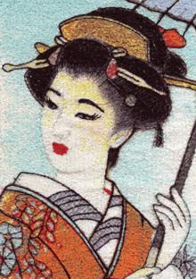 Geisha Series: Blue Parasol