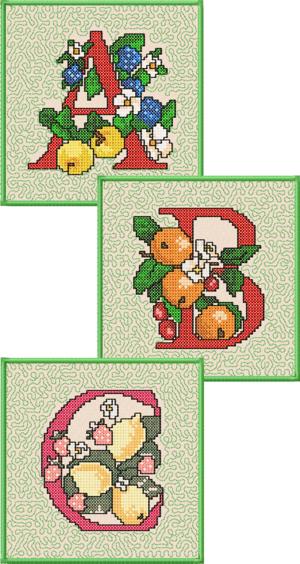 Harvest Alphabet Quilt Block Set