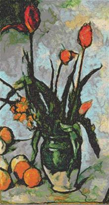 Tulips by Paul Cezanne